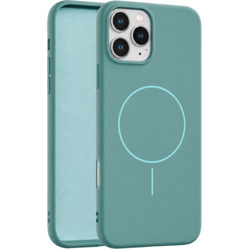 Apple velvet touch magsafe maska za iphone 11 pro max - tirkizna Cene