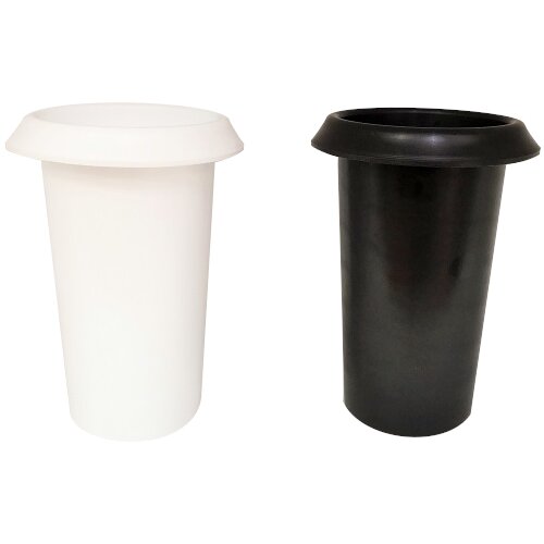 X uložak za vazu (crne boje, promjer: 10 cm, plastika) Slike