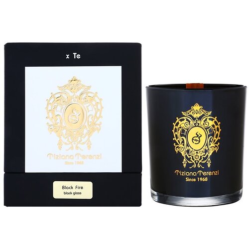 Tiziana Terenzi Black Fire mirisna svijeća s drvenim fitiljem 170 g Cijene