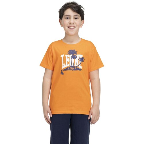 Leone 1947 Majice s kratkimi rokavi Boy T-Shirt + Bermuda Beach Oranžna Cene