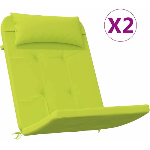  Jastučići za stolice 2 pcs Svijetlo zelena. 58 x 77 x 4,5 cm Slike