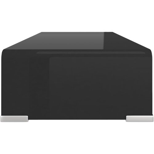  Stalak za TV/Monitor Staklo Crni 60x25x11 cm Slike