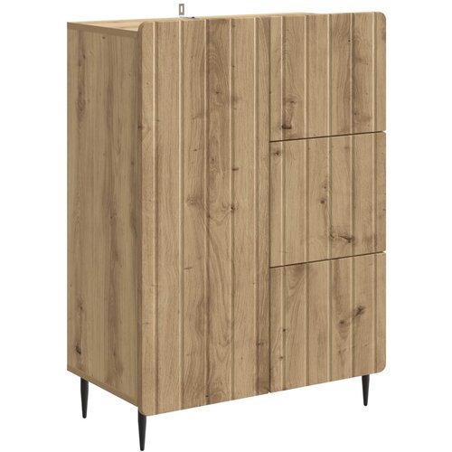 vidaXL Strani šal Artisan hrast 66 x 34,5 x 91,5 cm Inženirski les, (5000217497) Cene