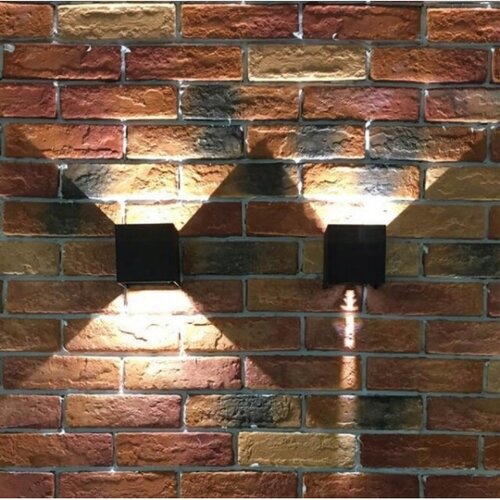  LED spolja&amp;scaron;nje zidno svetlo 2xLED/3W/230V IP54 crno Slike