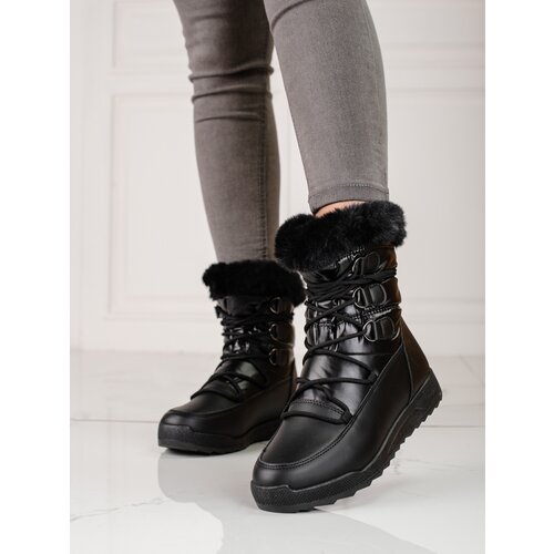 SHELOVET Women&amp;#039;s snow boots on the platform silver Slike