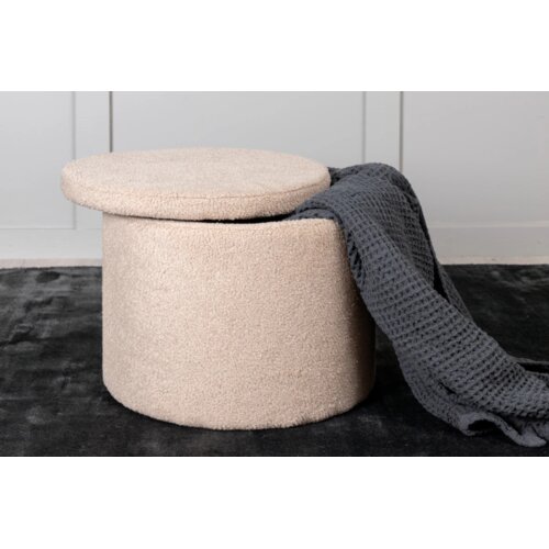 Venture Home puf s prostorom za pohranu Dunken (art. 15563-403) ⌀51 &amp;times; 43 cm, bež Slike