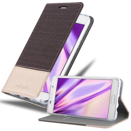 Cadorabo Ohišje, združljiv s Samsungom v antracitnem zlatu - zaščitni pokrov z magnetnim zapiranjem, stoječo funkcijo in režo za kartico, (20565454) Cene