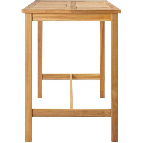  Stol za bar Prirodna 150 x 75 x 105 cm Čvrsto teak drvo Slike