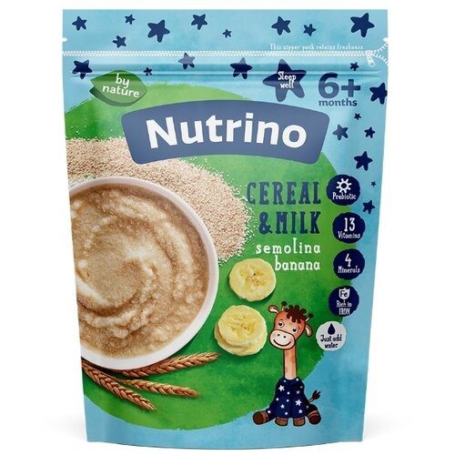 Nutrino mlečna ka&amp;scaron;a-prvi griz sa bananom 6+meseci, 200gr Slike