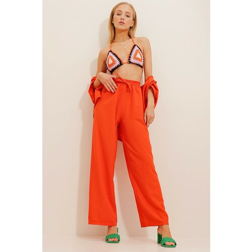 Trend Alaçatı Stili Pants - Orange - Relaxed Slike