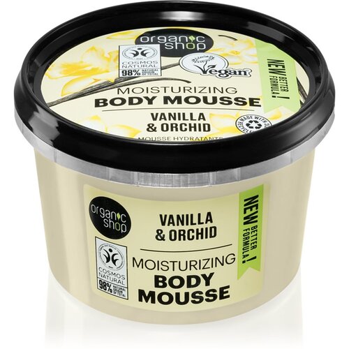 Organic Shop Vanilla & Orchid pjena za tijelo s vanilijom 250 ml Cijene