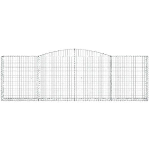  Lučne gabionske ko&amp;scaron;are 5 kom 400x30x120/140cm pocinčano željezo Slike