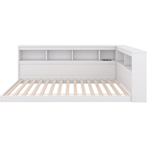 Lumor Postelja z blazino 90x200 cm - Z USB vtičnicami in shranjevanjem - Bela, (22155799) Cene