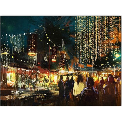 Wallity Slika 100x70 cm City Street &amp;ndash; Wallity Slike