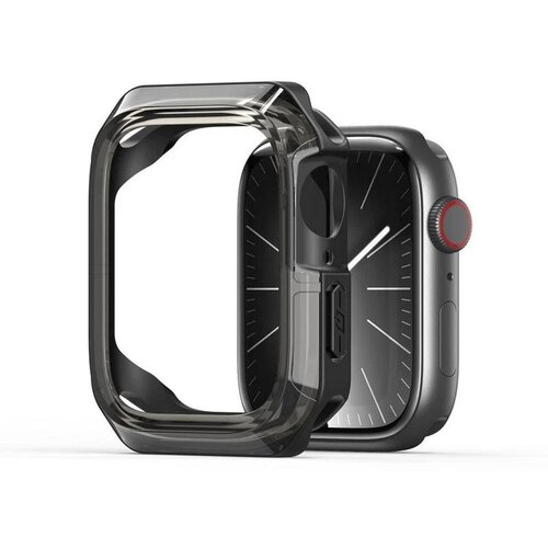 Dux ducis futrola tamo za apple watch series 10 46 mm prozirna s crnim obrubom Slike