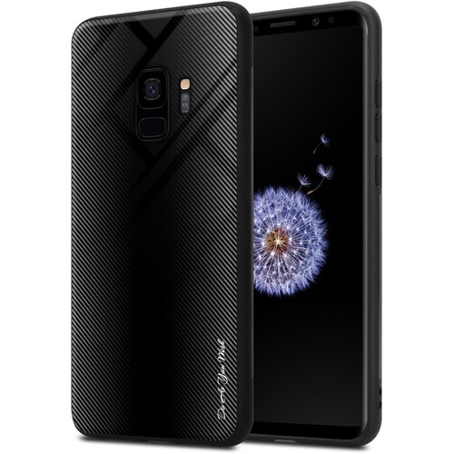 Cadorabo Ohi&amp;scaron;je, združljiv s Samsung - Stripe Optics v Opal Black - Za&amp;scaron;čitni pokrov iz silikona TPU in hrbta iz kaljenega stekla, (20578720) Slike