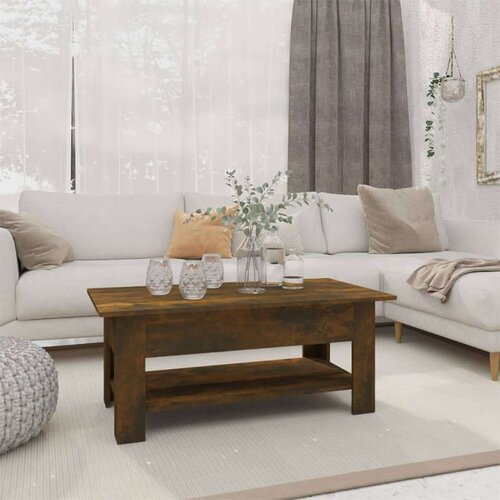  Stolić za kavu boja dimljenog hrasta 102 x 55 x 42 cm iverica Cijene