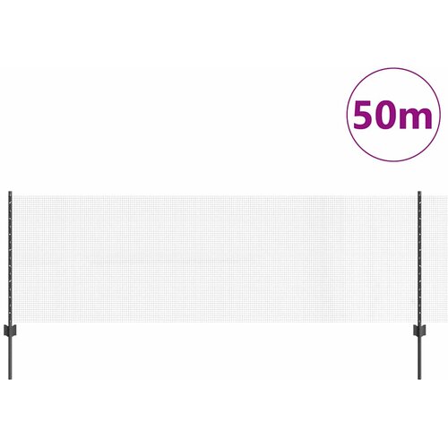 Zavarena žičana ograda s postom 50 x 0,8 m Siva Mreža Slike