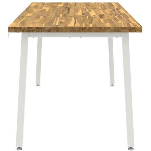  Kvadratni blagovaonski stol 160 x 70 x 75 cm Bijela - Bijela 160 x 70 x 75 cm Četvrtasto Slike