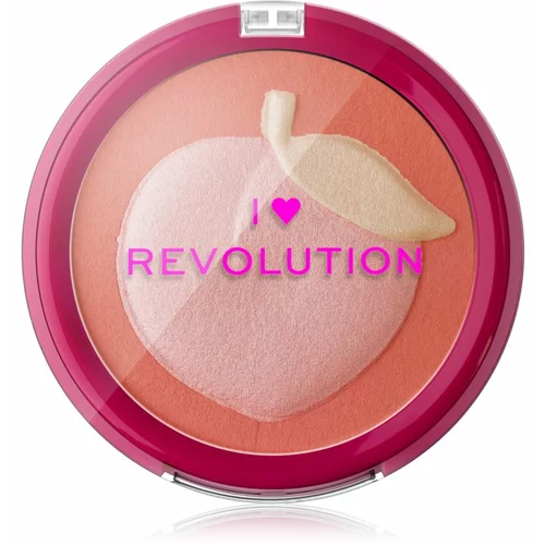 Revolution Fruity kompaktno rdečilo odtenek Peach 9.2 g