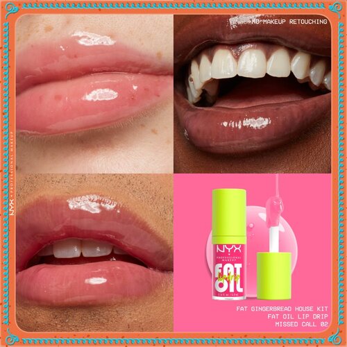 NYX Professional Makeup Gingerbaddie Land Fat Oil set za ustnice Slike