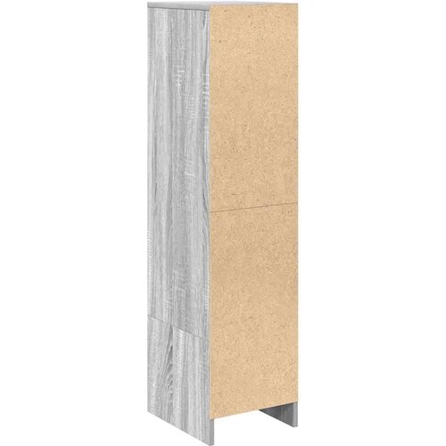 VidaXL Visoka omara siva sonoma 29,5x34x119,5 cm inženirski les Slike