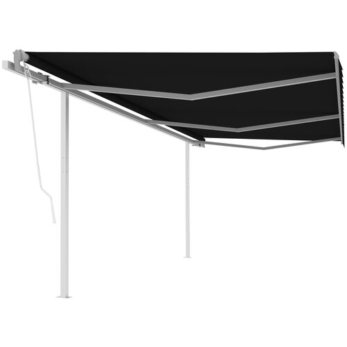 VidaXL Avtomatsko zložljiva tenda s stebrički 6x3 m antracitna Slike