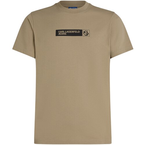 Karl Lagerfeld jeans Majica taupe siva / crna Slike