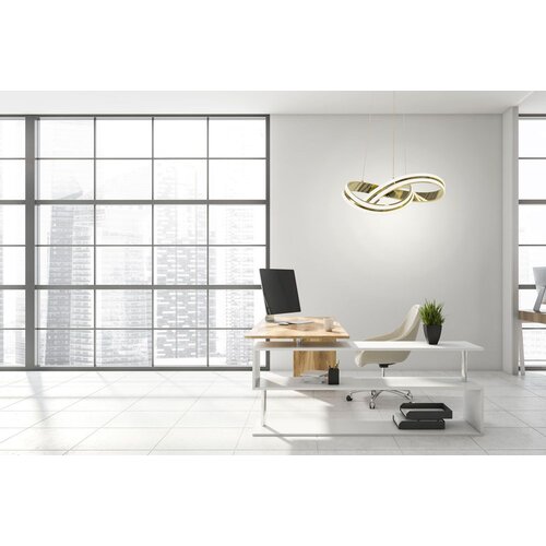 Toolight moderna led stropna svjetiljka + pilot App818-CP zlato Slike