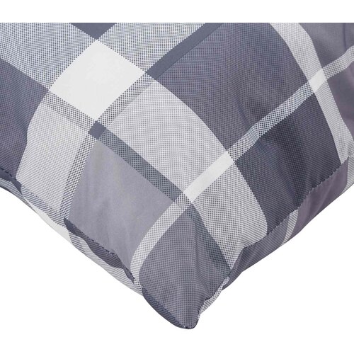  Jastučić za van Kockasto 4 pcs Sivi karirani 50 x 50 cm Tkanina Slike