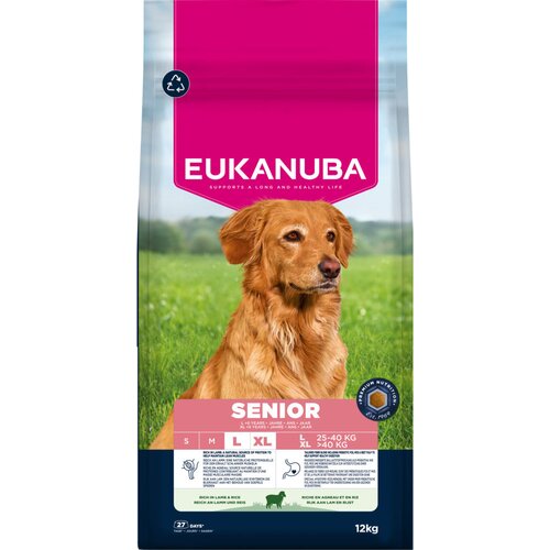 Eukanuba Premium Nutrition Senior Large & Giant Breed janjetina i riža - 2 x 12 kg Cijene