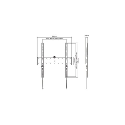 Zidni nosač GEMBIRD WM-55F-02 fiksni, 32&amp;rdquo;-55&amp;rdquo; Slike