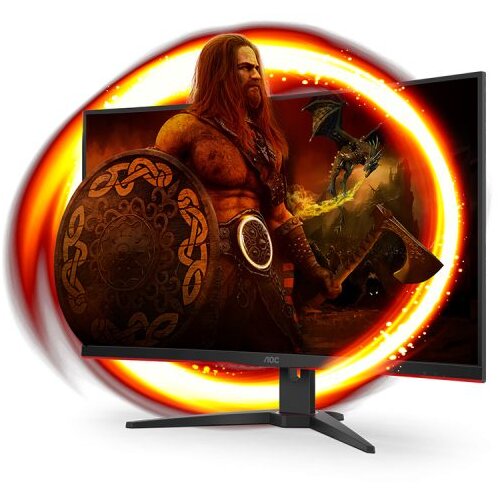 Ms MONITOR AOC 31.5&Prime; C32G2ZE Full HD Zakrivljeni. Frameless.16:9,240Hz, 4 300 cd/m2, 4000:1, HDMIx2. DP, vesa Cijene