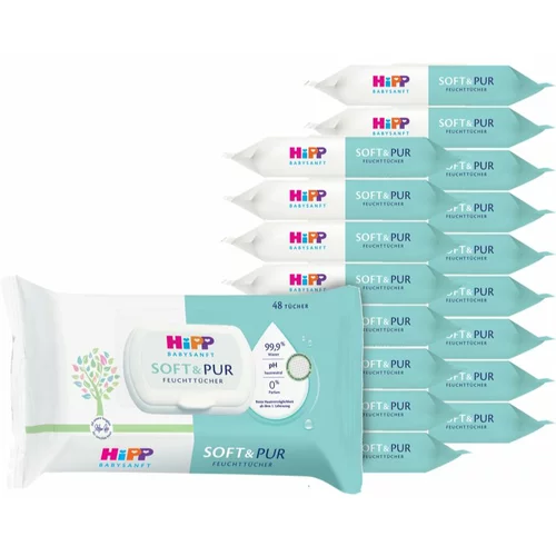 Hipp Soft & Pur vlažne maramice za čišćenje za djecu od rođenja 18x48 kom