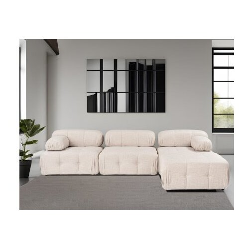 Atelier Del Sofa Ugaona garnitura Doblo, 105x80x315 cm, Svetlobraon Slike