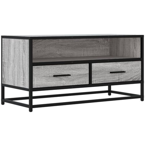 Maison Chic TV omarica - TV enota - Televizijska omarica siva sonoma 80x34,5x40 cm inženirski les in kovina, (21699386) Slike
