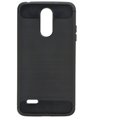  Gumijasti / gel etui Carbon za LG K10 (2017) - črni Slike