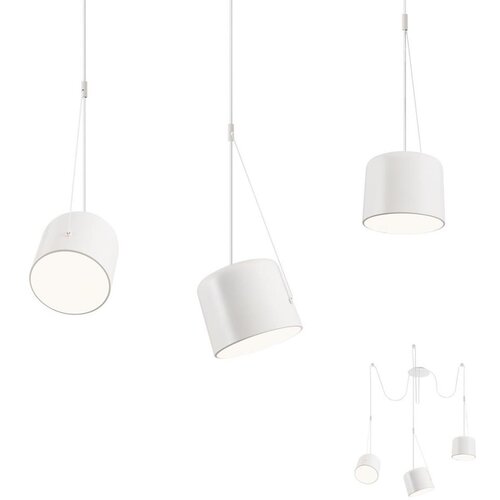  Redo 01-1825 - Visilica na sajli DODO 3xE27/15W/230V, pauk, beli Cene