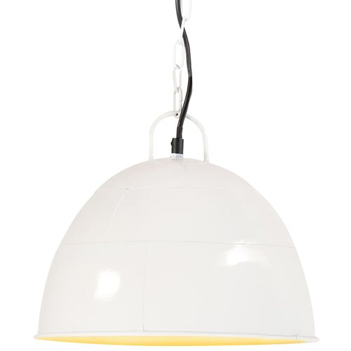  Industrijska viseća svjetiljka 25 W bijela okrugla 31 cm E27 Slike