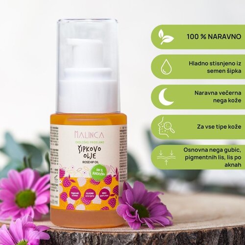 Malinca šipkovo olje bio 3+1 gratis Cene