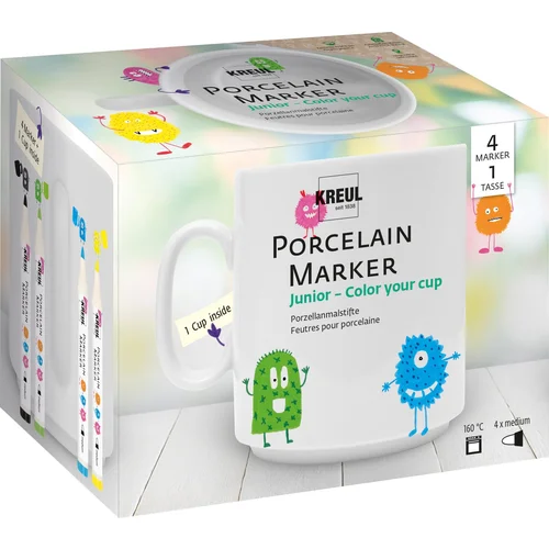 Kreul Porcelain Marker medium Junior Set Set markera za keramiku