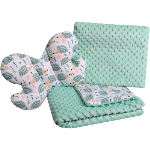 Medi Partners Set of a quilt with a pillow for a stroller