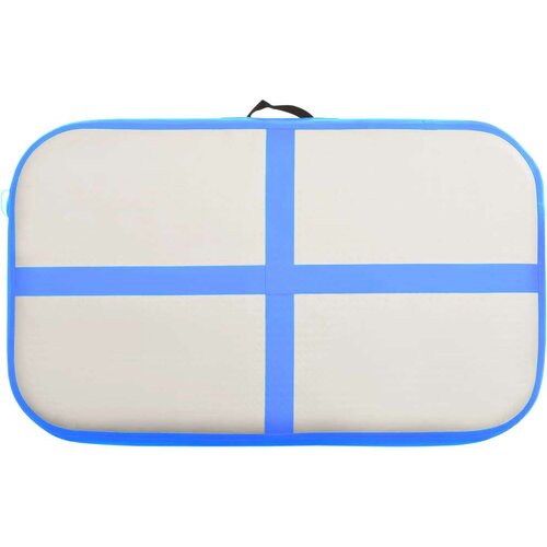 VidaXL Strunjača na napuhavanje s crpkom 60 x 100 x 15 cm PVC plava Slike