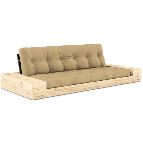 Karup Design Gorčično rumena raztegljiva sedežna garnitura 244 cm Base – Cene