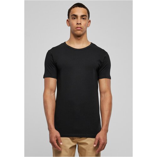 Urban Classics Fitted stretch T-shirt in black color Cene