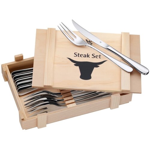 Wmf Set s 6 pribora za jelo u drvenoj kutiji Cromargan&amp;reg; Slike