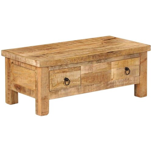 VidaXL Klubska mizica iz trdnega mangovega lesa 90x45x35 cm Slike