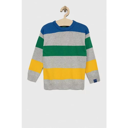 United Colors Of Benetton Otroški pulover siva barva