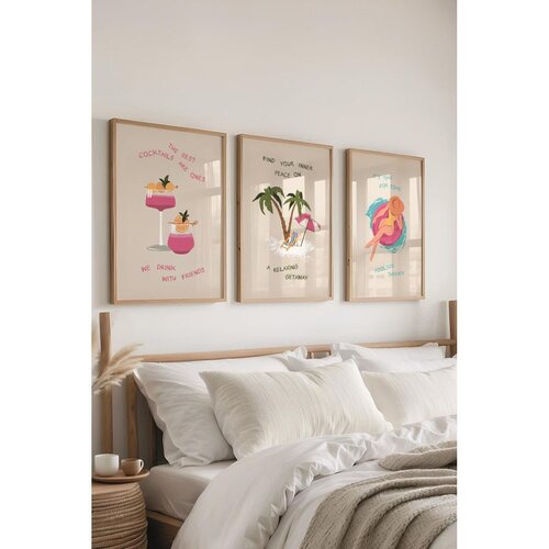 WALLXPERT Ç-300533 - 5070 Višenamenski Set Dekorativnih Slika (3 Komada) Cene