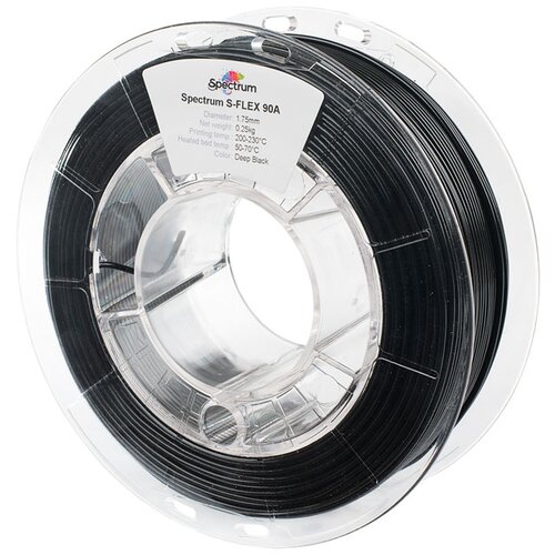 Simpo Polnilo za 3D tiskalnik, S-Flex 90A, 1,75 mm, 250 g, globoka črna Slike